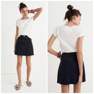 Madewell Denim Frisco Mini Skirt in Lunar Wash 26